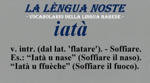 "Carat�idde", "mam�ne", "al�gge", "pem�idde": c'� un dialetto che i baresi stanno dimenticando